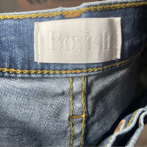 Boyish High-Rise Donny Skinny Jeans in A Fist Full of Dollars Women’s Sz 30 - Picture 6 of 9